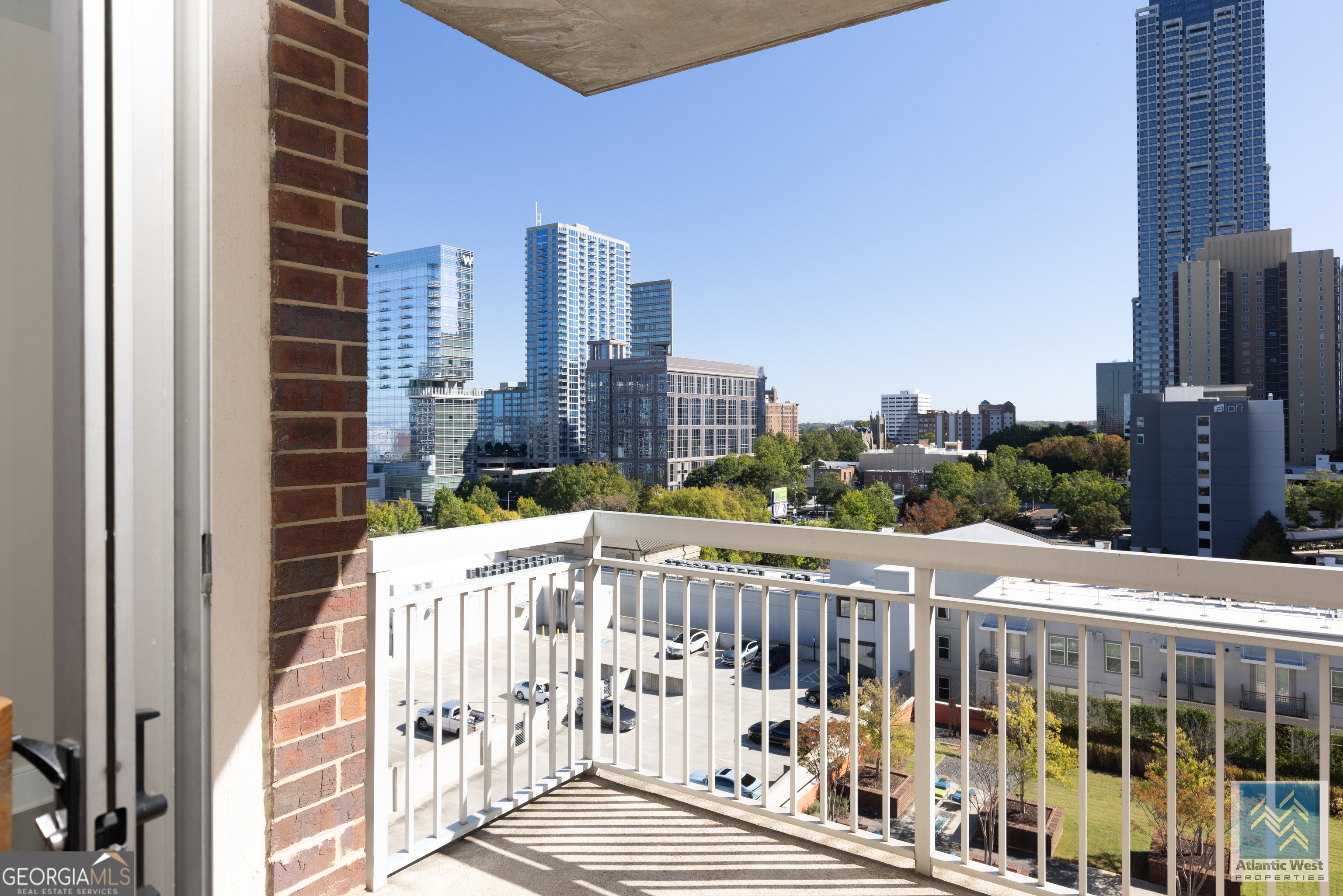 285 Centennial Olympic Park Drive Northwest, Unit 1106 Atlanta, GA 30313 - Photo 41 of 44 a view of city from a balcony