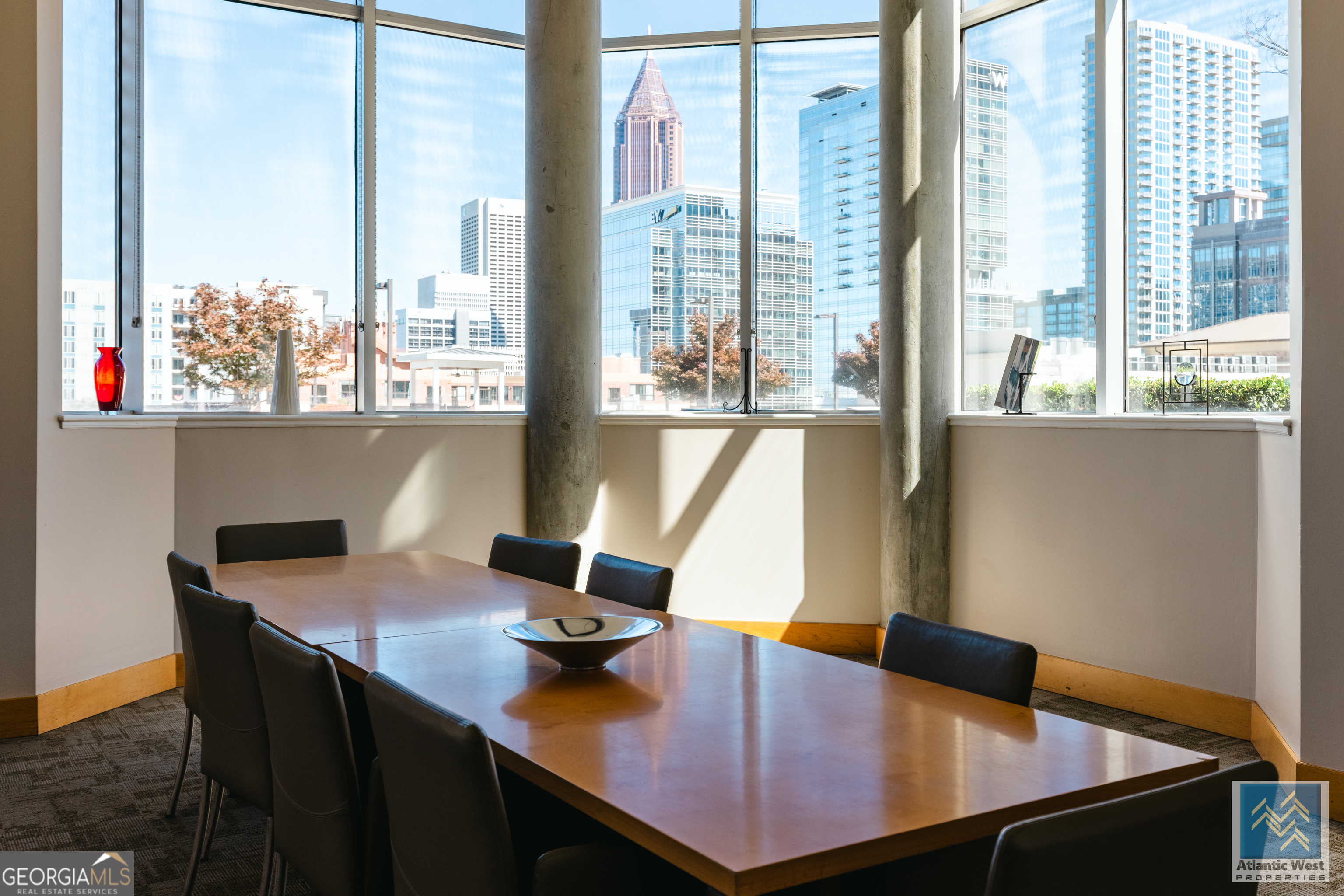 285 Centennial Olympic Park Drive Northwest, Unit 1106 Atlanta, GA 30313 - Photo 43 of 44 a view of a workspace with a window