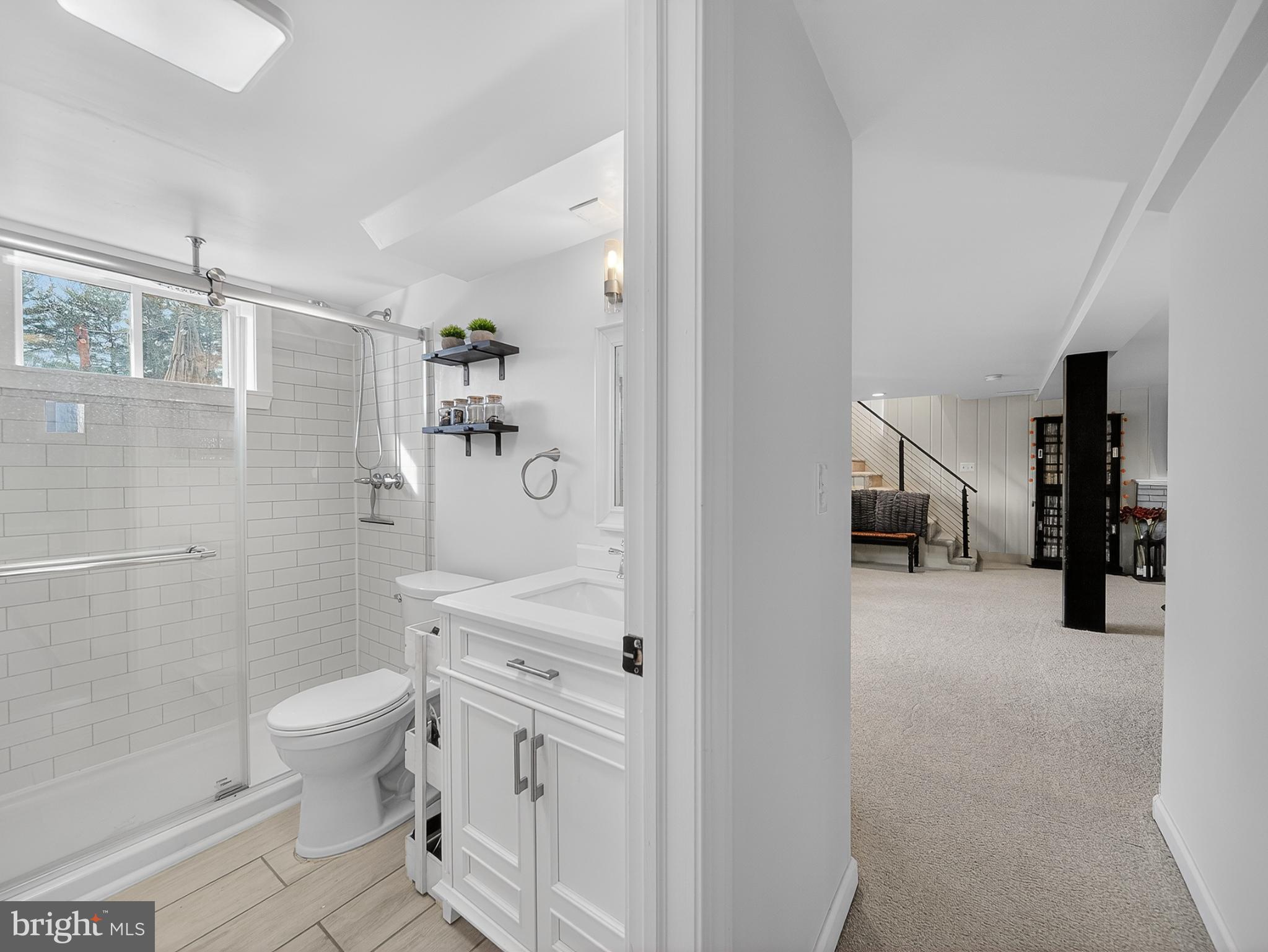 8746 Meetze Road Warrenton, VA 20187 - Photo 40 of 48 a bathroom with a sink a toilet and shower