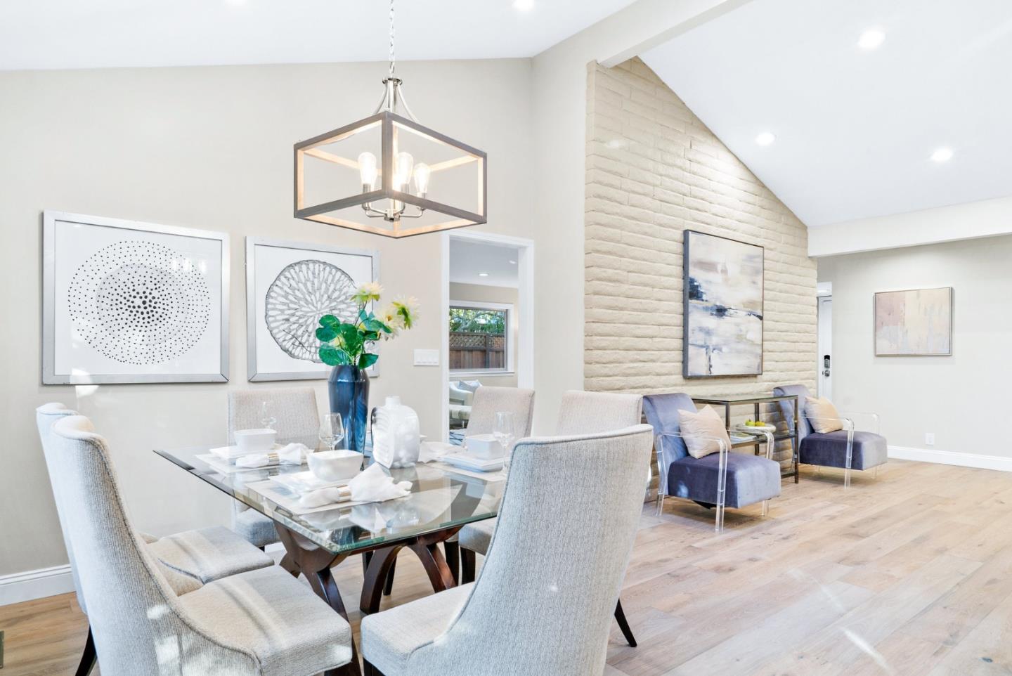 777 Rustic Lane Mountain View, CA 94040 - Photo 14 of 44 a view of a dining room with furniture window and wooden floor