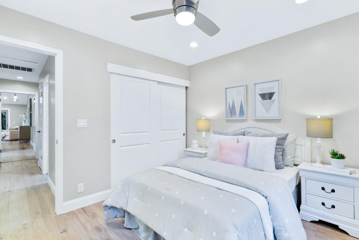 777 Rustic Lane Mountain View, CA 94040 - Photo 30 of 44 a bedroom with a bed and a walk in closet