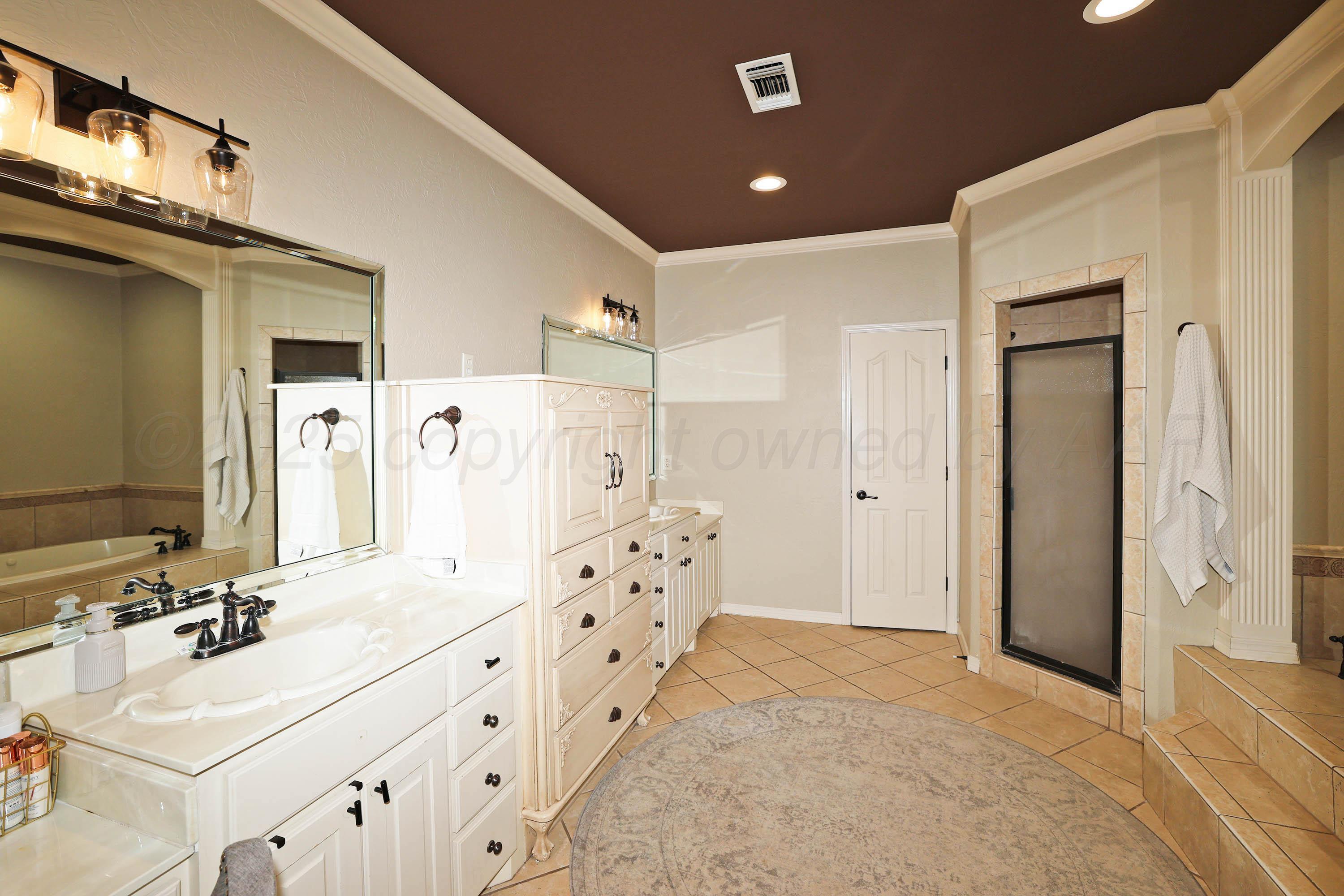 9220 Greyhawk Road Amarillo, TX 79119 - Photo 20 of 50 a bathroom with double vanity and a shower