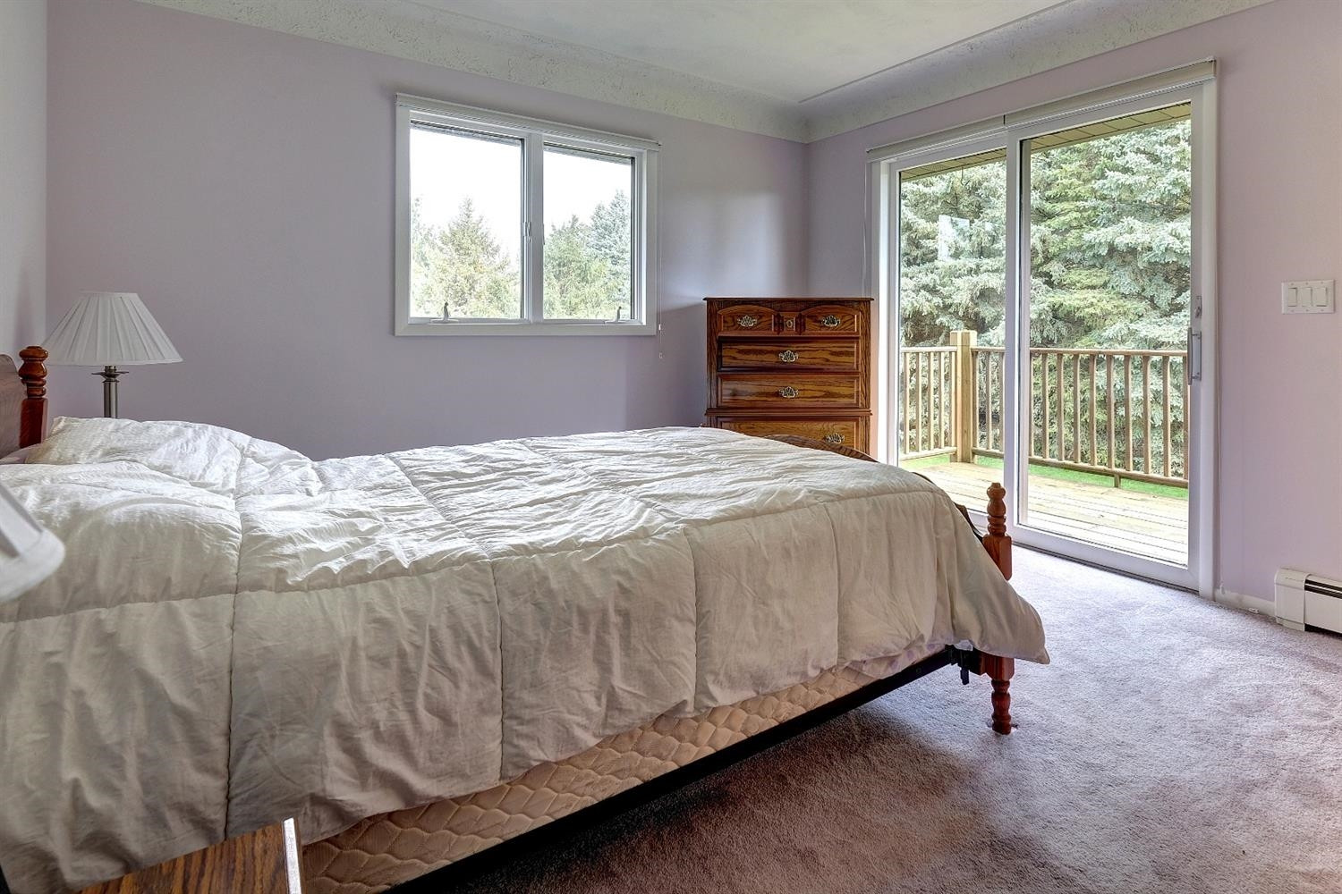 7145 West Waters Road Ann Arbor, MI 48103 - Photo 8 of 10 MASTER BEDROOM WITH DOOR TO DECK