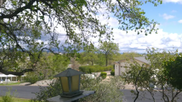 a house view with a outdoor space