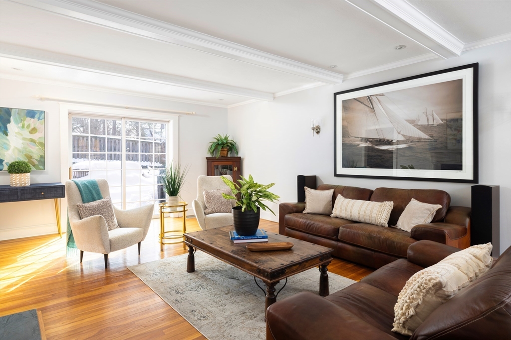 18 Moffat Road Newton, MA 02468 - Photo 3 of 23 a living room with furniture and a potted plant