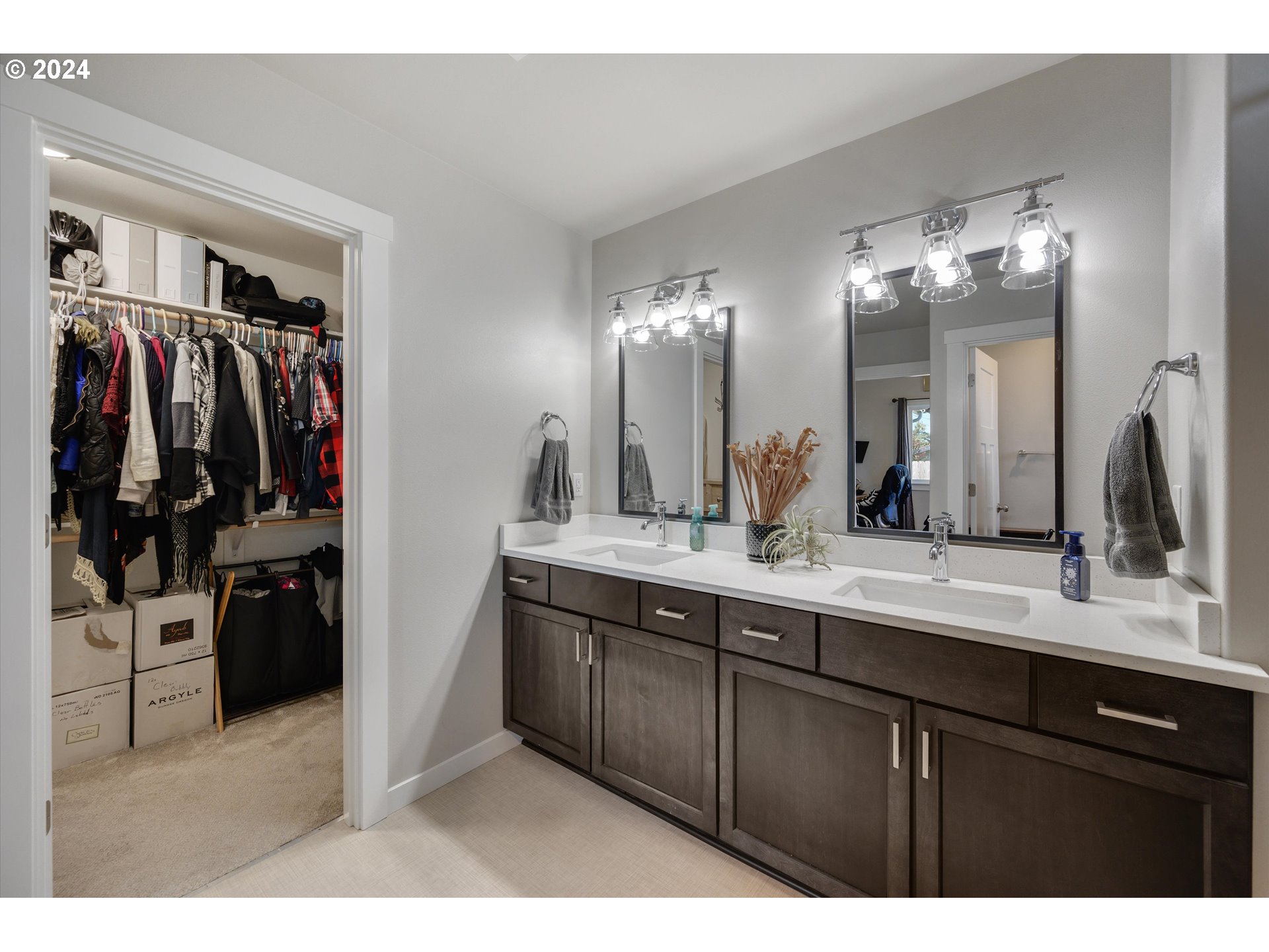 1326 Southwest 9th Street Dallas, OR 97338 - Photo 23 of 32 a bathroom with a sink and a mirror