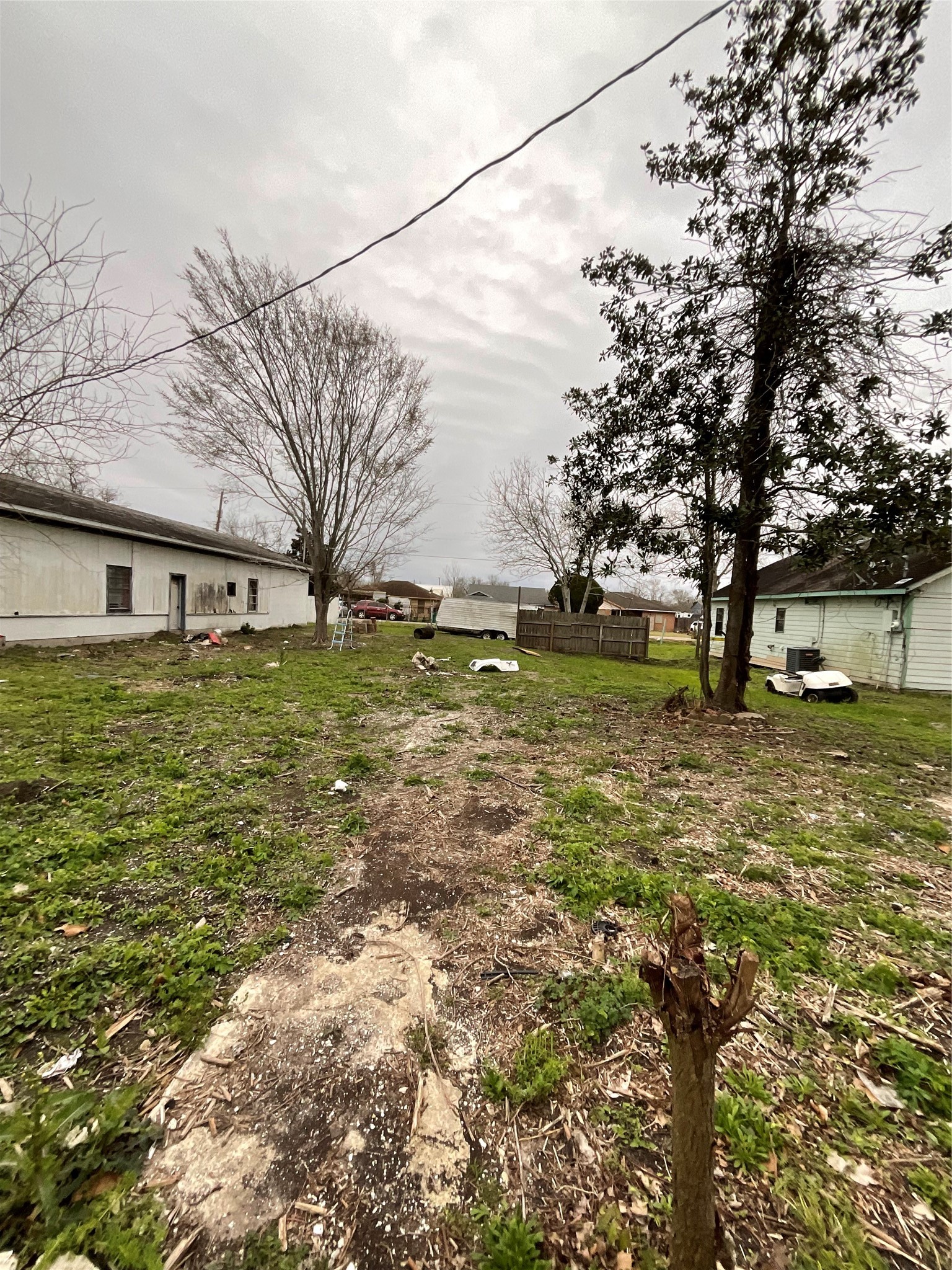 0 Rosedale Street La Marque, TX 77568 - Photo 3 of 10 a view of a yard with an trees