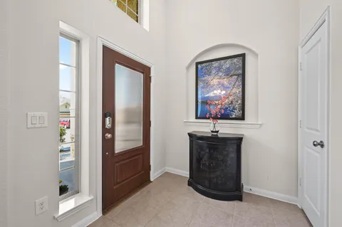 a view of a hallway with a elevator