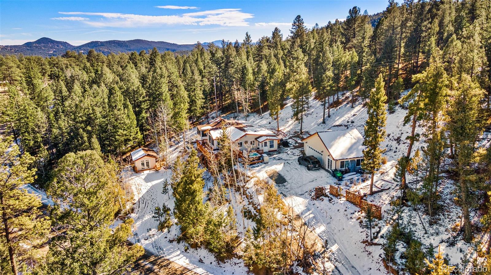 33782 Nova Road Pine, CO 80470 - Photo 41 of 50 a view of a city with a mountain