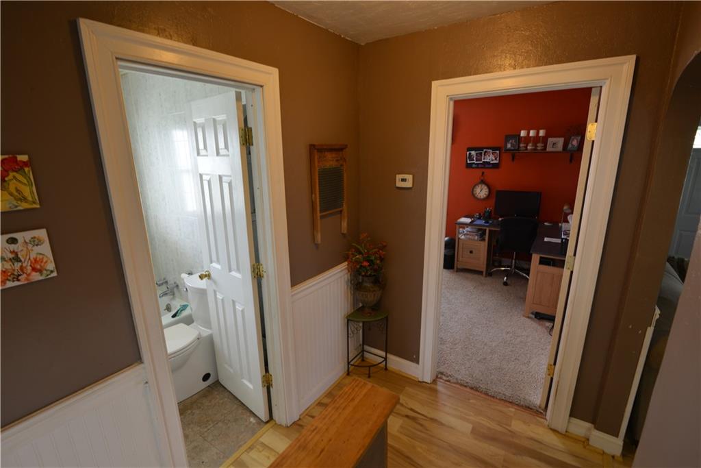 775 Claypoole Road Worthington, PA 16262 - Photo 13 of 18 a view of a hallway with closet and a mirror