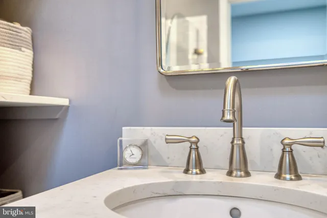 a close view of sink