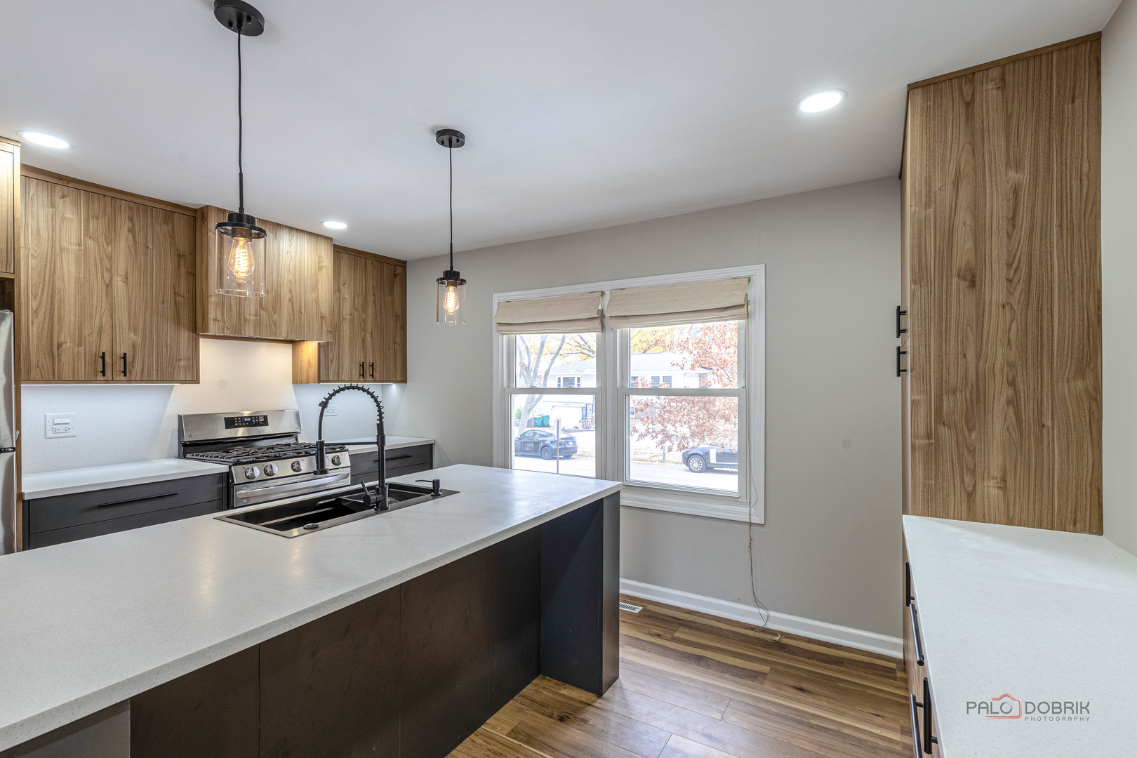 1096 Beechwood Road Buffalo Grove, IL 60089 - Photo 11 of 26 a view of a kitchen with a sink cabinets and wooden floor