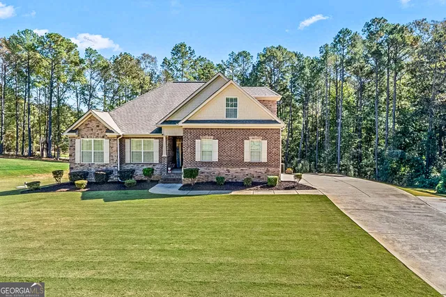 a front view of a house
