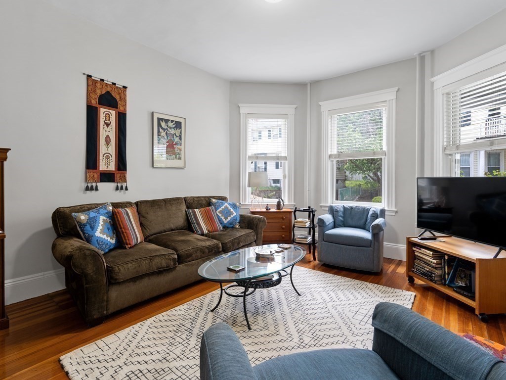 68 Parkton Road, Unit 1 Boston, MA 02130 - Photo 3 of 22 a living room with furniture a flat screen tv and a window