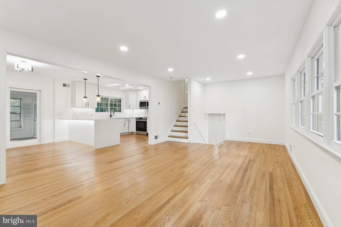 3209 Military Road Arlington, VA 22207 - Photo 5 of 45 a view of kitchen with wooden floor and windows