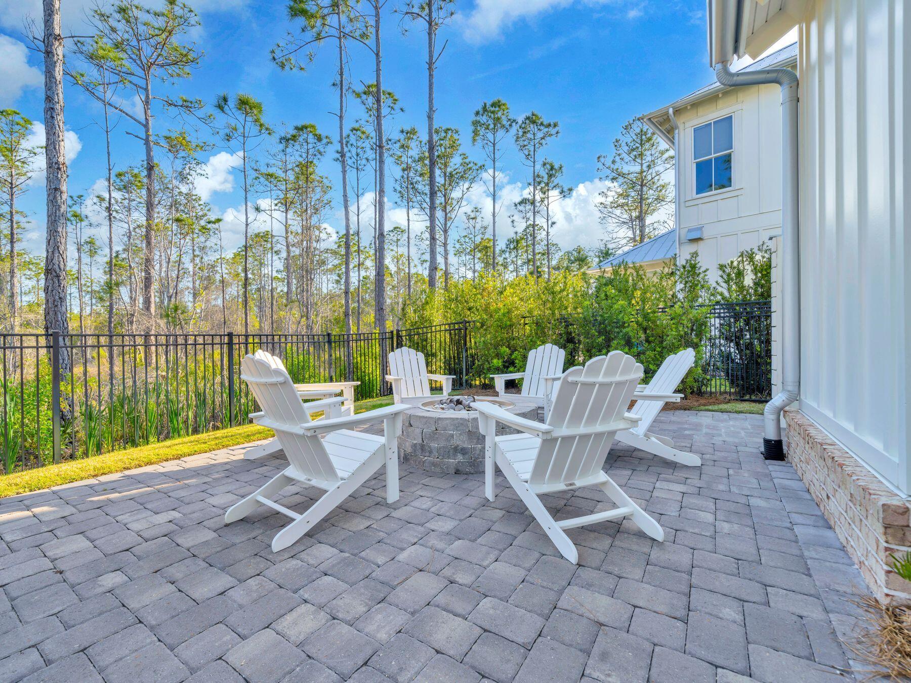 290 White Cottage Road Santa Rosa Beach, FL 32459 - Photo 17 of 67 Pavered Patio with nature views