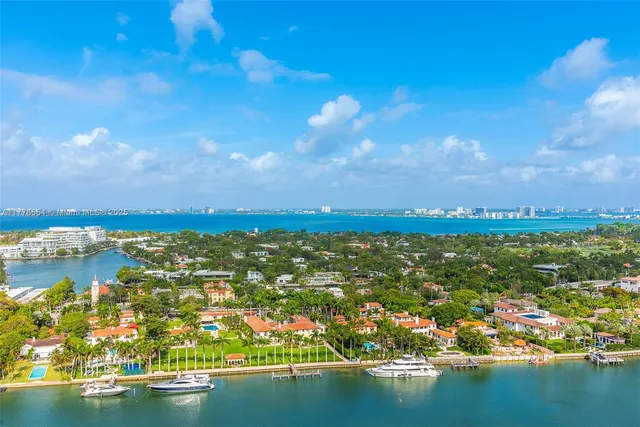 a view of a city with ocean view