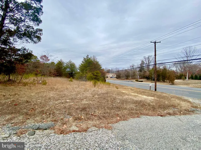 a view of a road with a yard