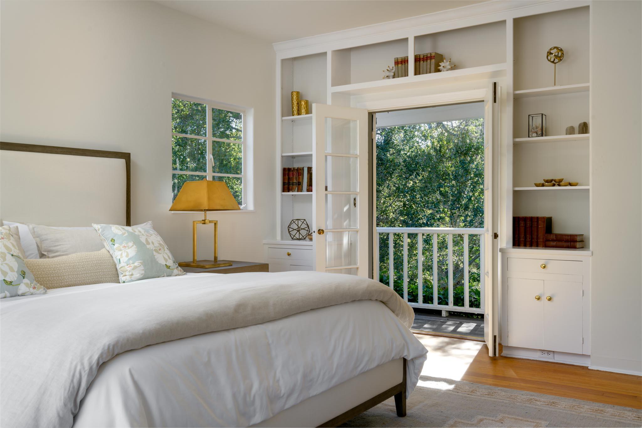 605 San Ysidro Road Montecito, CA 93108 - Photo 17 of 32 a bedroom with a bed and a window