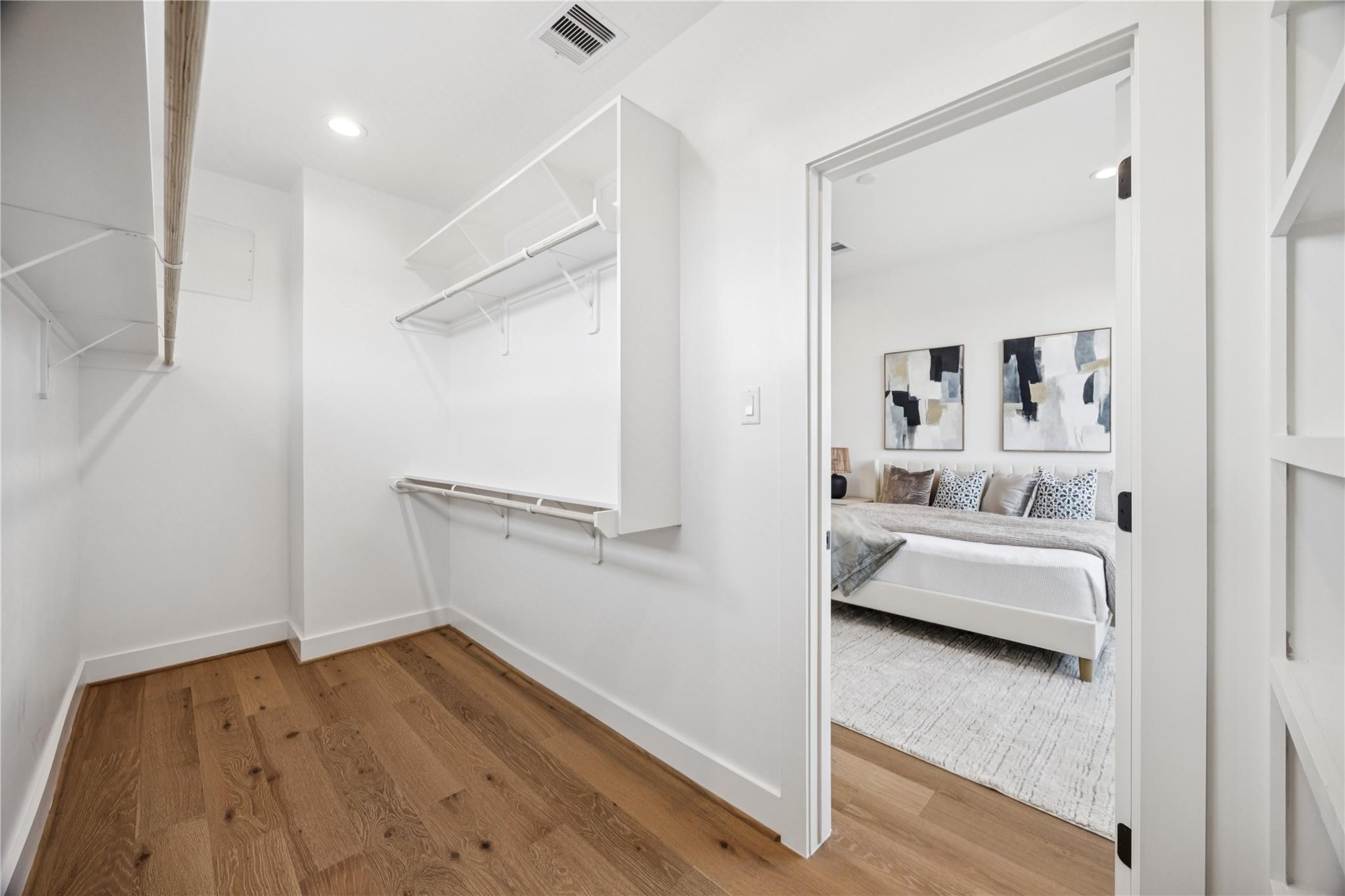 2810 Mills Street Houston, TX 77026 - Photo 17 of 29 a view of bedroom with furniture and wooden floor