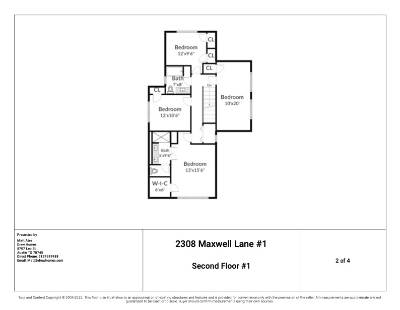 2308 Maxwell Lane, Unit 1 Austin, TX 78741 - Photo 19 of 20 Second floor