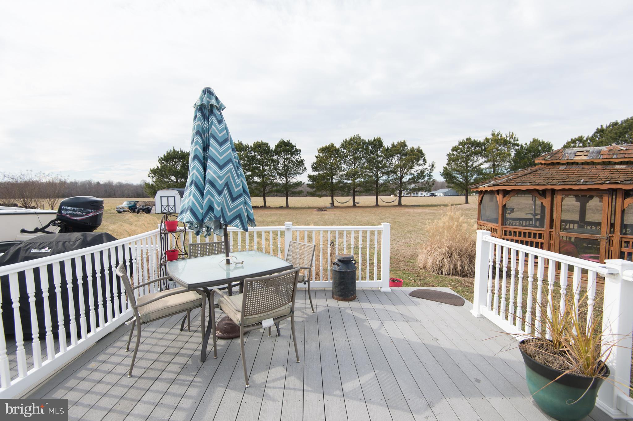 6568 Statum Road Preston, MD 21655 - Photo 29 of 49 a view of a deck with two chair and a table