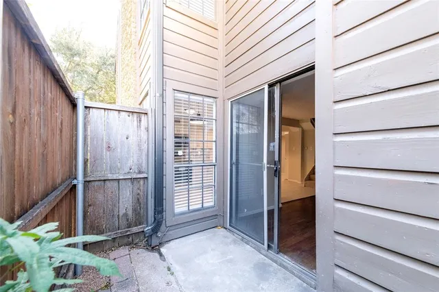 a view of front door