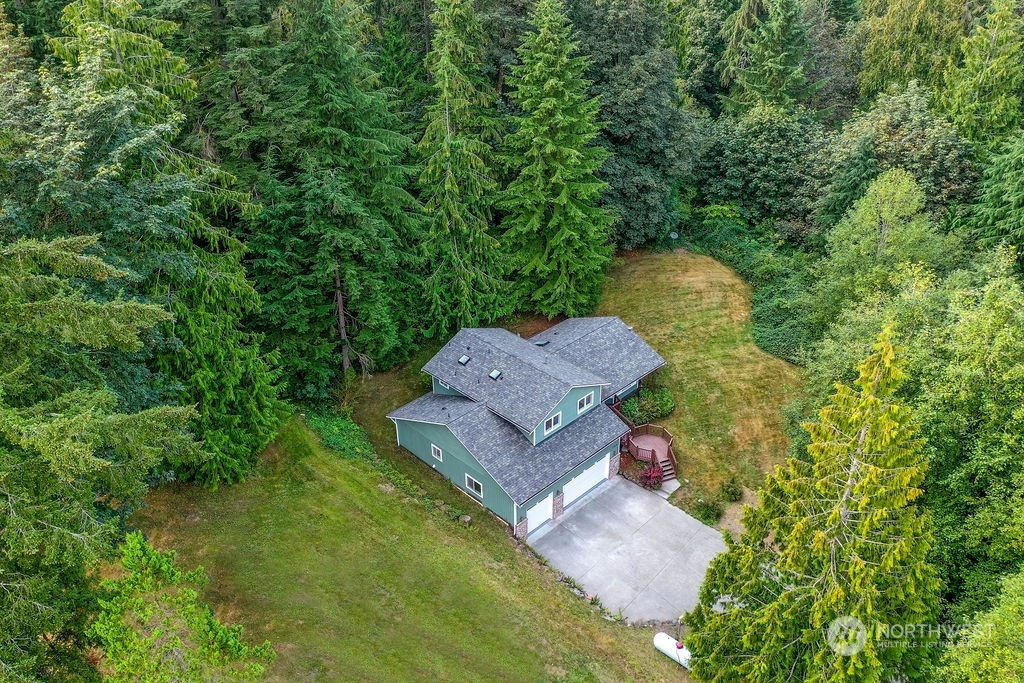 11026 Trombley Road Snohomish, WA 98290 - Photo 3 of 30 an aerial view of a house with a yard