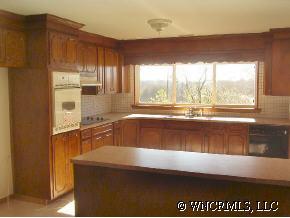 398 Dewitt Owens Road Rutherfordton, NC 28139 - Photo 7 of 12 a view of kitchen with wooden floor and cabinets