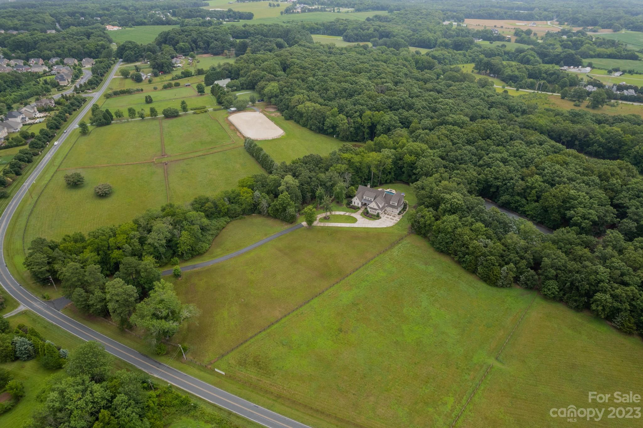721 Lester Davis Road Waxhaw, NC 28173 - Photo 13 of 48 an aerial view of residential houses with outdoor space