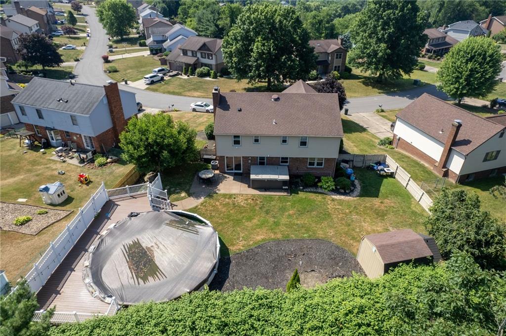 5015 Julia Lane McKees Rocks, PA 15136 - Photo 40 of 45 an aerial view of a house with yard swimming pool and outdoor seating