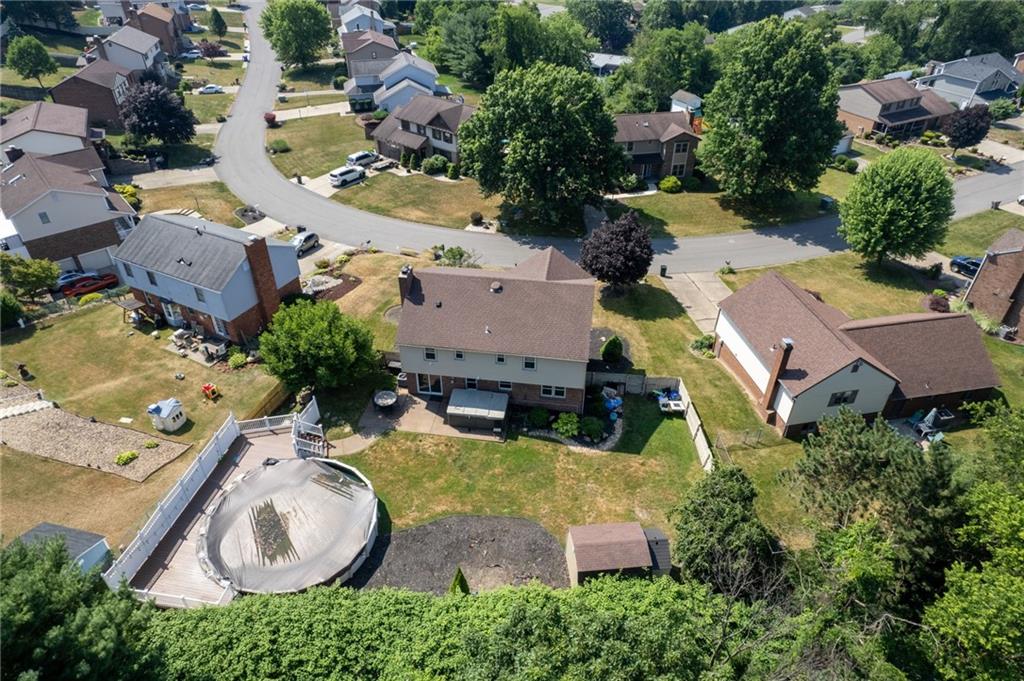 5015 Julia Lane McKees Rocks, PA 15136 - Photo 41 of 45 an aerial view of a house with yard and swimming pool