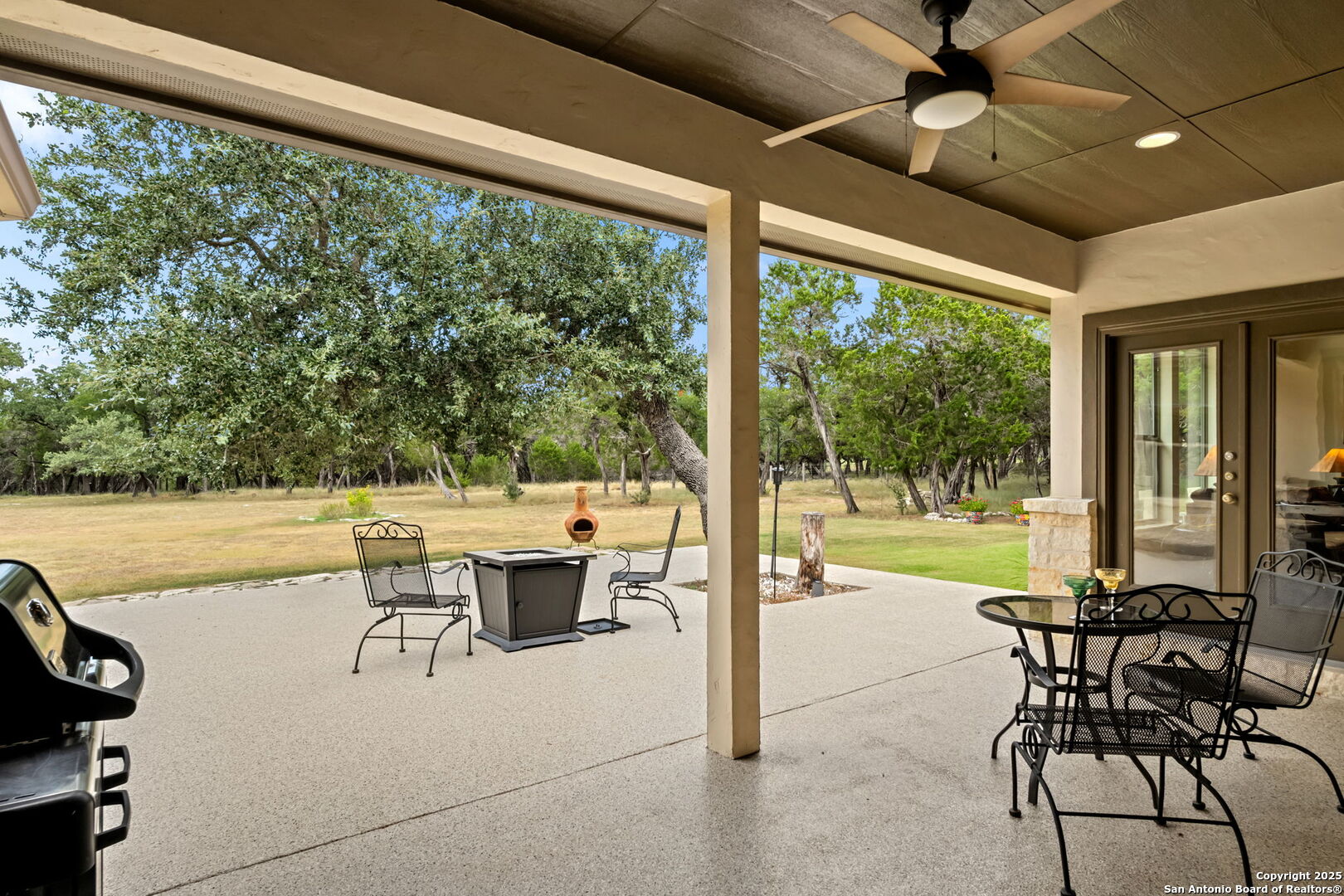 2956 Rio Cordillera Boerne, TX 78006 - Photo 35 of 41 a view of a dining room with furniture window and outside view