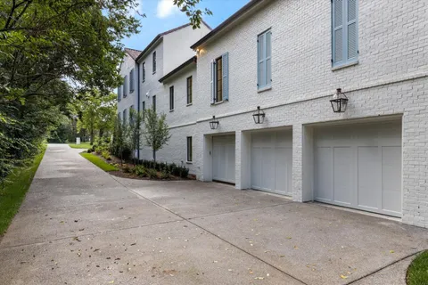 front view of a house with a street