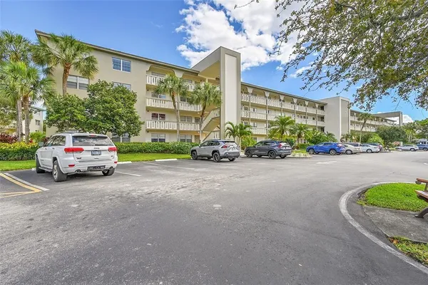 a car parked in front of a building