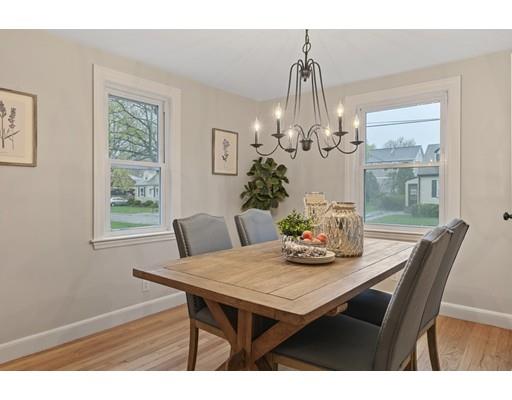 10 Yale Road Arlington, MA 02474 - Photo 8 of 23 a view of a dining room with furniture window and wooden floor