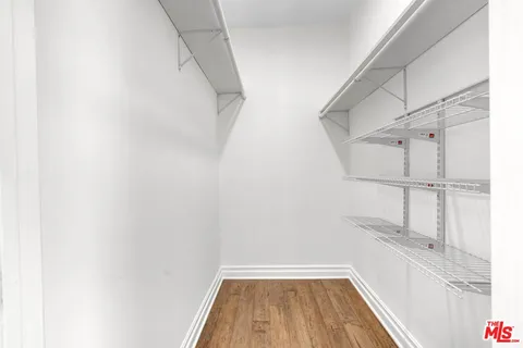 a view of a walk in closet