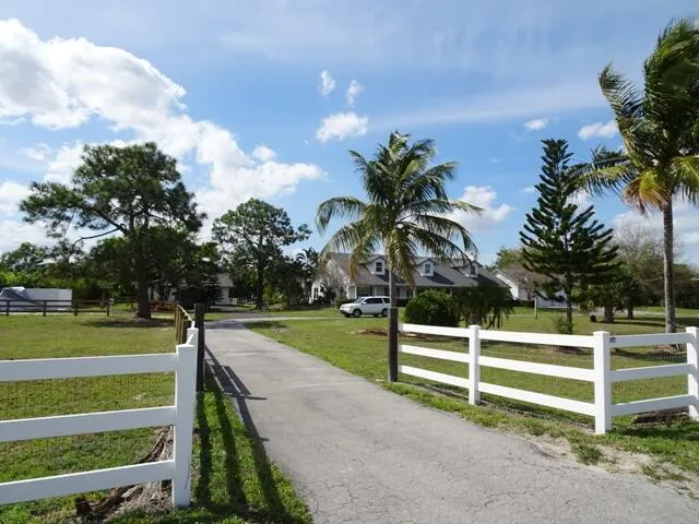 a view of a park with a slide