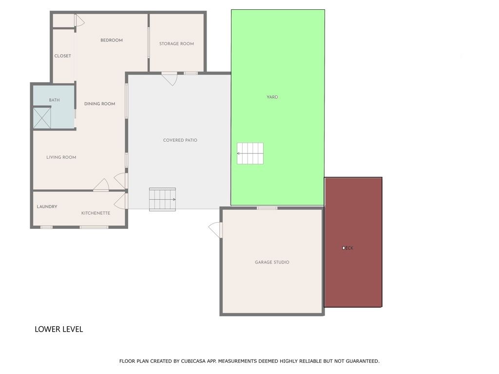 3812 Roderick Road Los Angeles, CA 90065 - Photo 45 of 45 Lower level floor plan