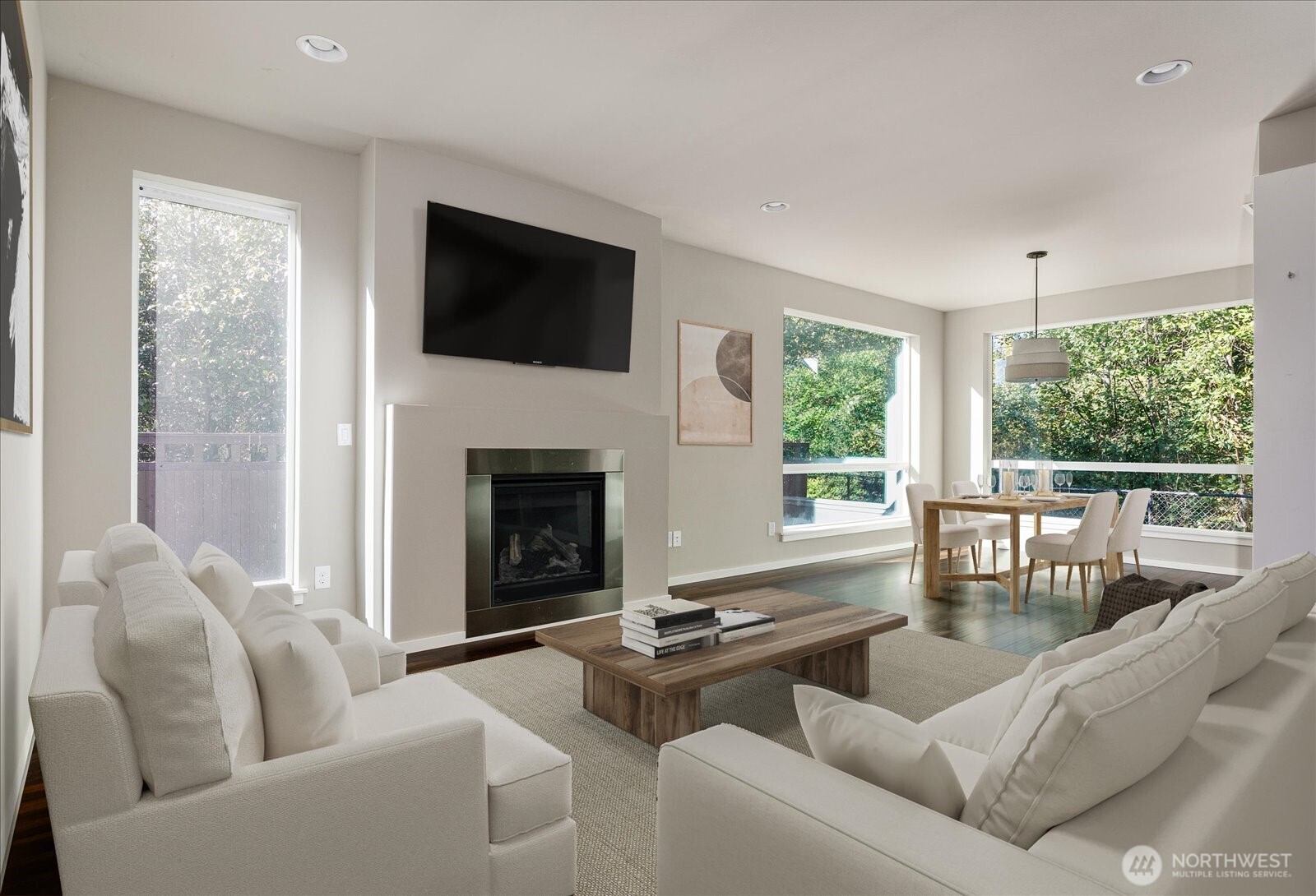 3701 170th Place Southeast Bothell, WA 98012 - Photo 9 of 37 a living room with furniture fireplace and window