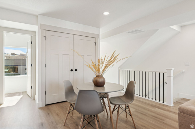 51 East 200 North, Unit 3 Bountiful, UT 84010 - Photo 10 of 27 Dining room with light wood-style floors and recessed lighting