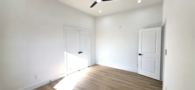 a close view of closet