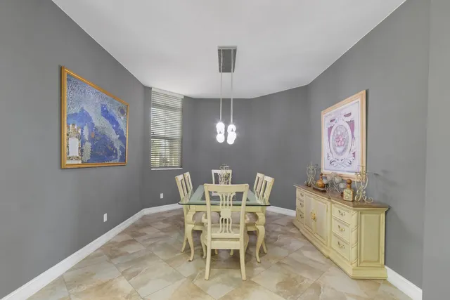 a view of a lake with a mountain in the background
