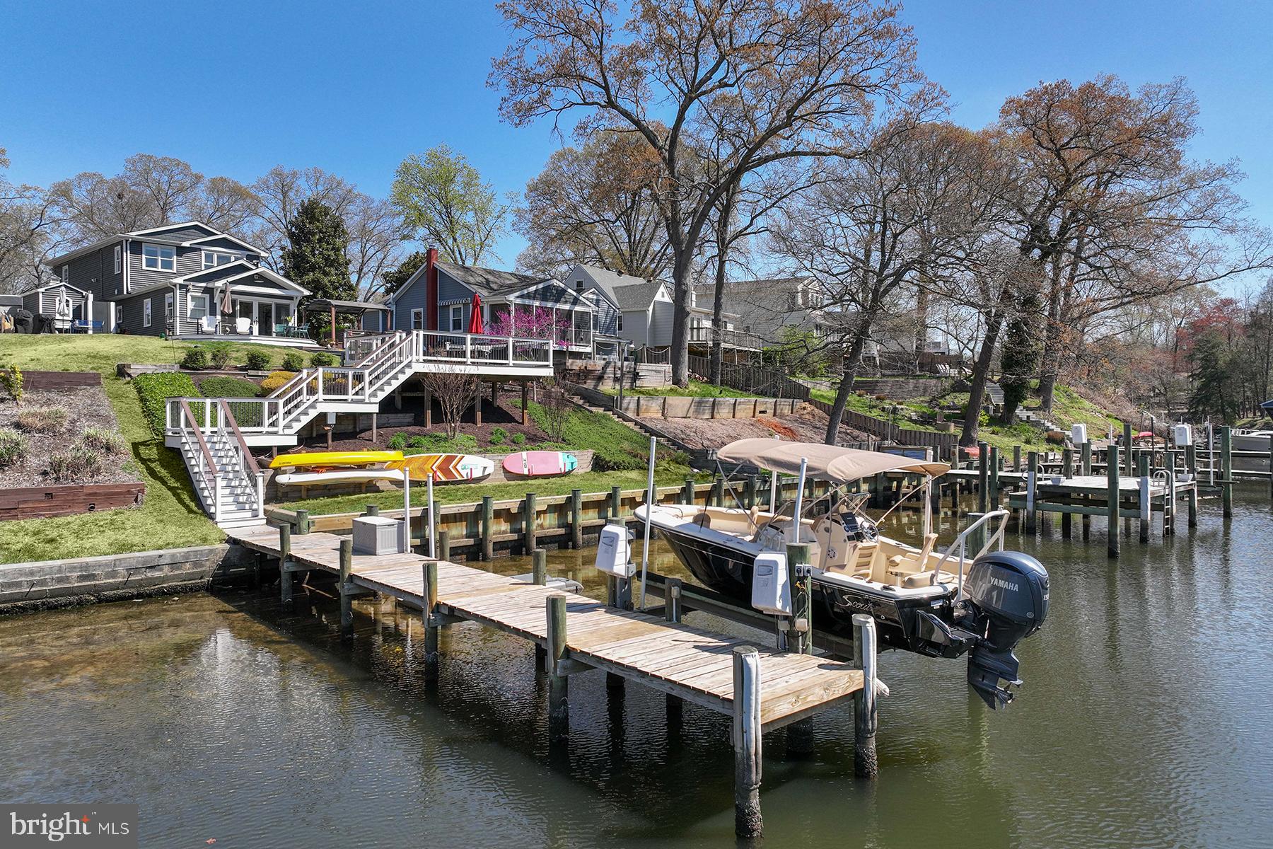 609 Riverside Drive Pasadena, MD 21122 - Photo 2 of 48 Private pier has 6 ft water depth and lift