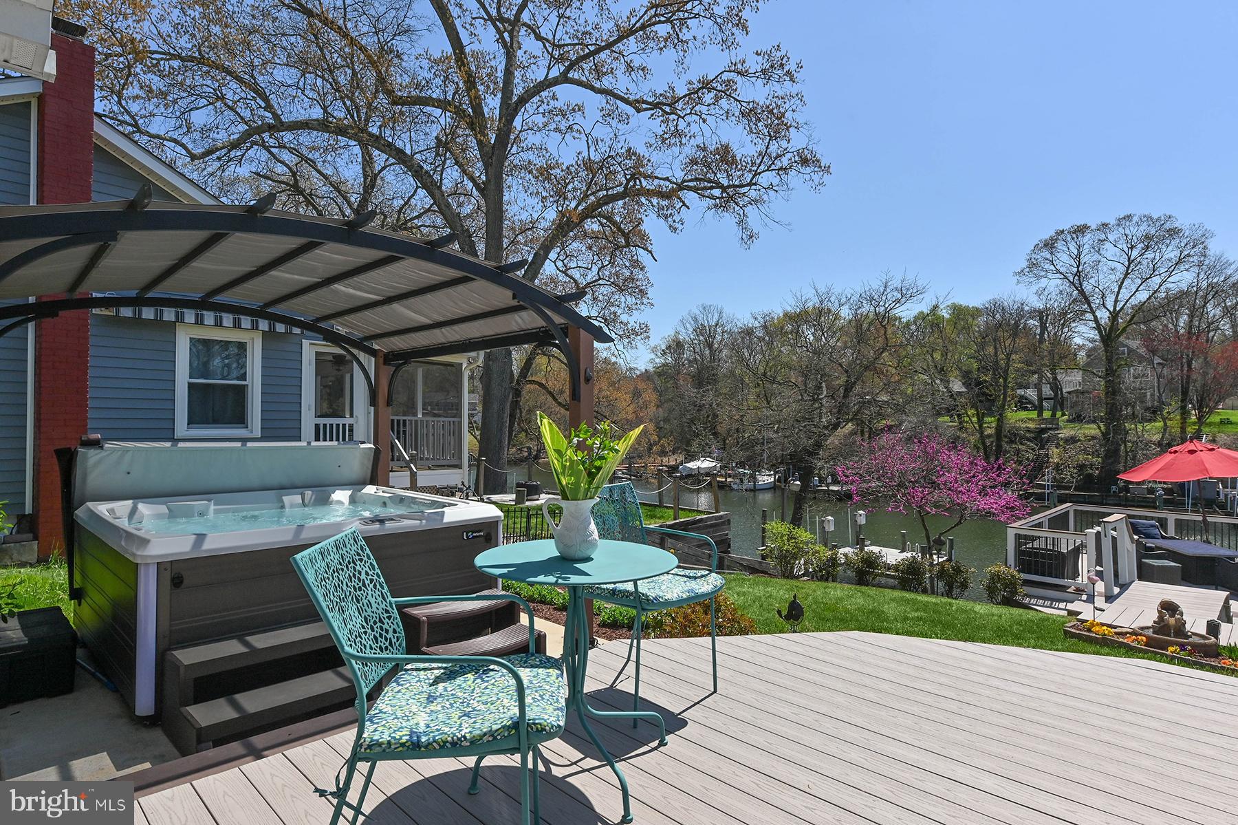 609 Riverside Drive Pasadena, MD 21122 - Photo 9 of 48 Hot tub with a view