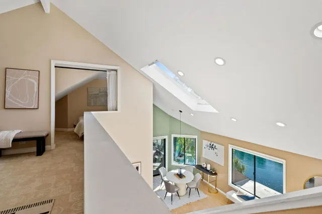 a living room with furniture and window