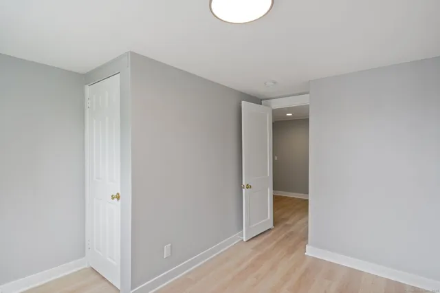 a view of a livingroom with a window
