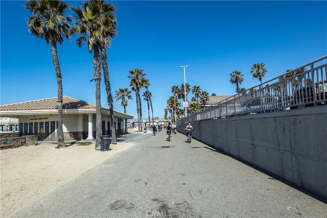 a view of a chairs and tables in patio