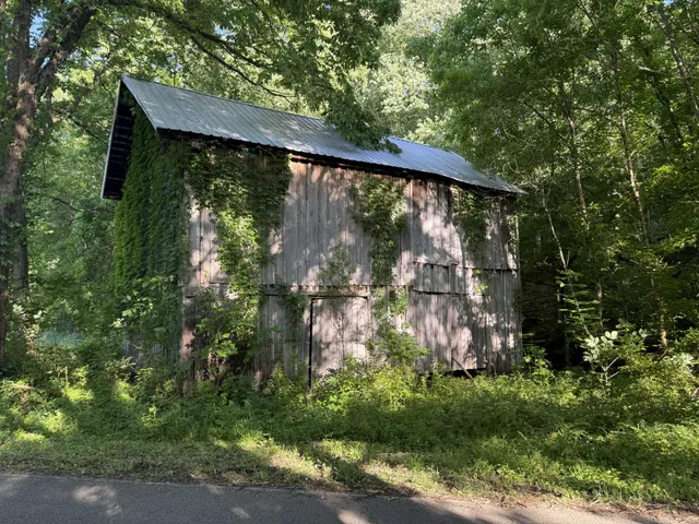a view of a wooden bridge