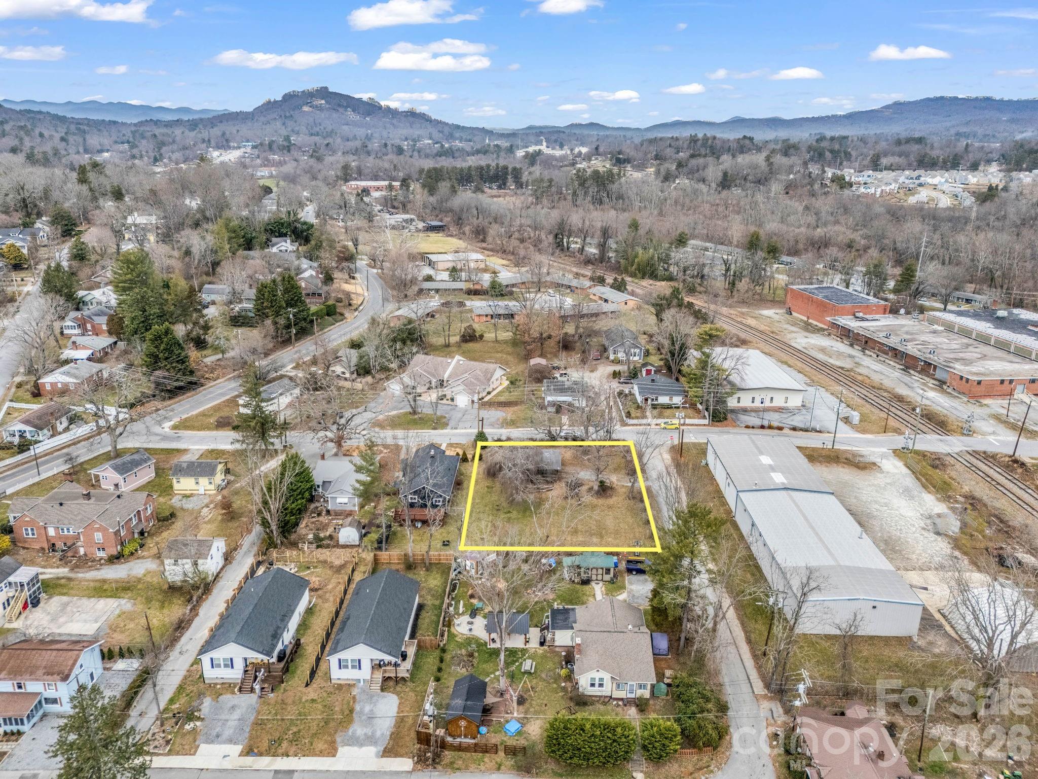 0 Ray Avenue Hendersonville, NC 28792 - Photo 11 of 18 an aerial view of residential houses with outdoor space